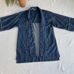 Soft Surroundings Indigo Denim Jacket L/XL
